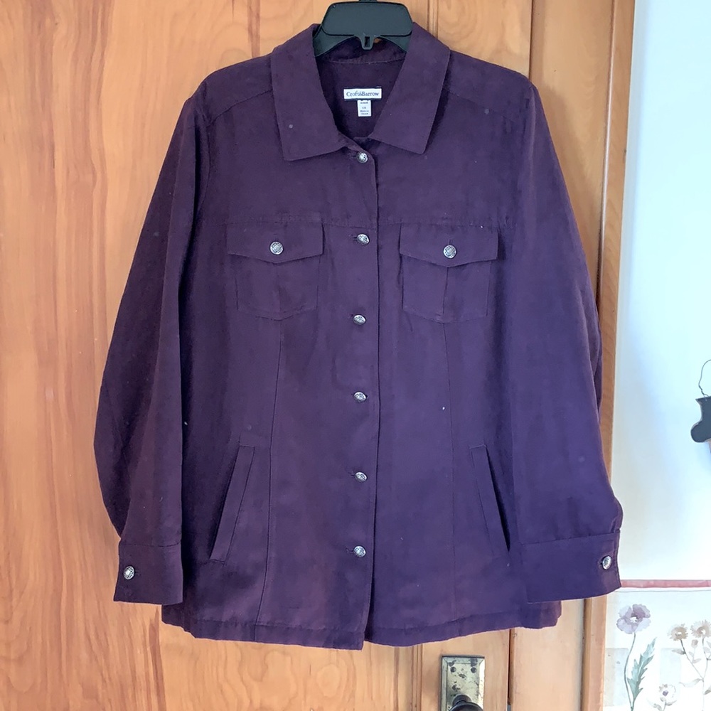 Soft deep plum jacket